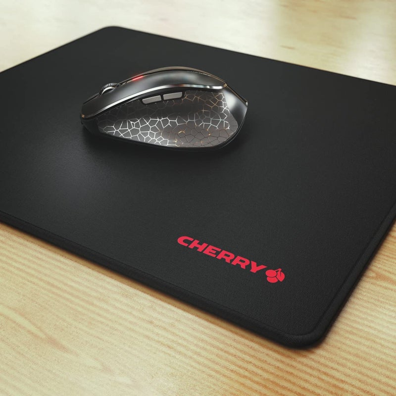 تشيري لوحة ماوس Cherry MP 1000 Premium Large - مقاومة للانسكاب - سهلة الانزلاق لألعاب المكتب المنزلي أو العمل - مضادة للانزلاق مقاس 12x14x.2 بوصة باللون الأسود - Image 3